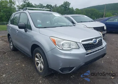 2014 Subaru Forester 2.5I z USA, uszkodzony, nr VIN JF2SJAAC8EH441583
